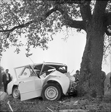 Hugo Koblets fatal car accident 1964: Alfa Romeo wreck.