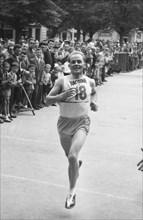 Rudolf-Morg-Gedenklauf 1956: Jules Zehnder wins.