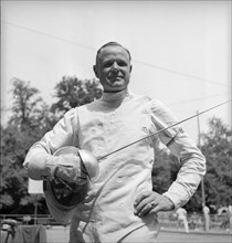 Lieutenant Colonel Fernand Thiv©baud, swiss army fencing champion 1945 .