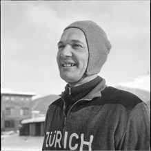 Speed skater Jakob Altenburger, ca. 1947