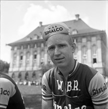 Piet van Est, Dutch cyclist, ca. 1960 .