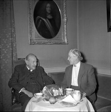 Archduke Eugen von Habsburg with Baroness of Schildenfeld, Basle 1953