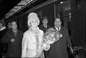 Gigliola Cinquetti, arrival at Zurich main station 1967 .