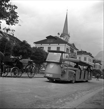 Electric train tourist office Bad Ragaz 1946