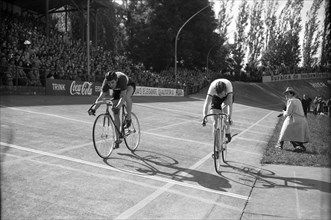 Swiss Track Race Championship, Zürich, 1949: Plattner, von Büren.