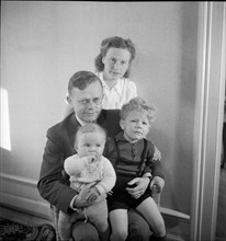 Prof. Pierre Thevénaz and family, Lausnane 1948