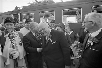 Arno Theus, new President of the Council of States for 1971, reception in Chur 1970 .