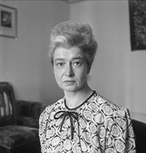 Miss Seline Thiel, governess at the Roosevelts. Cormondrèche ca. 1945