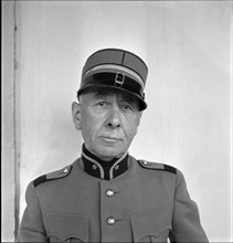 Author Paul de Vallière in army uniforme, Lausanne ca. 1957.