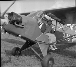 Parachutist Aebischer, ca. 1950.