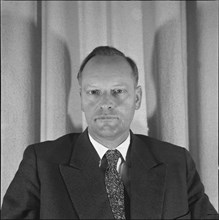 Dr. Fritz Ernst, director of Basle broadcasting studio 1957.