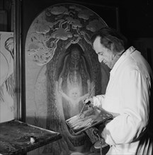 Painter Eugen Niederer, Basel 1951.