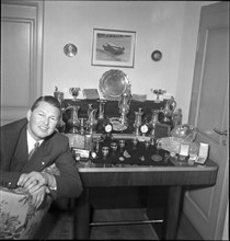 Willy P. Daetwyler, at home around 1957.