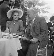 Linda Darnell and Heinrich Gretler 1947.