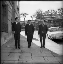 Michel Zavrian, Maurice Courrégé and Jacques Verges 1960.