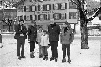 Northern Ireland prime minister James Chichester-Clark, vacation in Gstaad 1971.