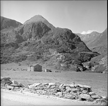 Great sankt Bernhard tunnel building start, Italy 1959.