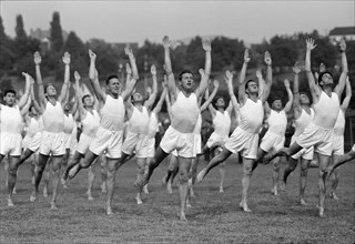 Swiss gymnastics festival Zurich 1955: men.