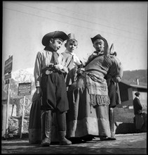 February custom in the Valais, around 1950.