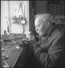 Watchmaker Charles-Emil Jeanneret ca. 1950 .