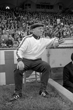 Swiss Cup Final 1969: FC St. Gallen - AC Bellinzona; Albert Sing, coach FC St. Gallen.