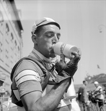 Pietro Tarchini, Swiss cyclist, ca. 1948.