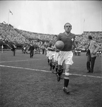 Swiss national team captain Lauro Amado ca. 1946.