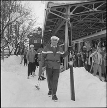 Anton Julen, skiing teacher in Zermatt ca. 1957.