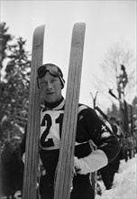 Hans Däscher, ski jumper  1950.