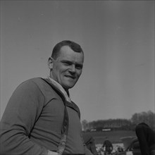 Motocross driver Jaromir Cizek, ca. 1958.