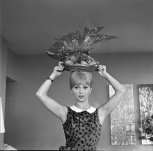 Actress France Anglade, Geneva 1965.