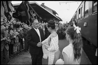 Swiss Youth Researches 1967: reception for recipient Rosemarie Lehmann.