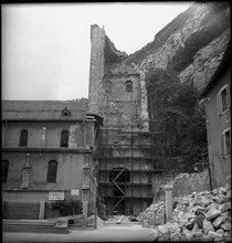 Kirchenrenovation in der Westschweiz 1946.