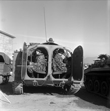 Demonstration of several tank types, Thoune 1961