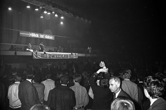 Fans at Rolling Stones concert at Hallenstadion, Zurich 1967 .