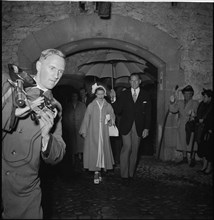 Princess Margaret visits Castle Chillon, 1949