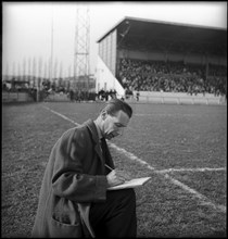 Ranco Barberis on the football ground around 1960