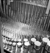 Organ pipes in Wasserkirche Zurich around 1950