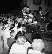 Ferdi Küblers reception at Adliswil after WC title 1951