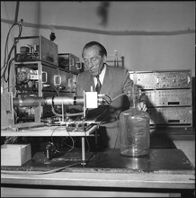 Prof. Paul Scherrer at the ETH, 1955