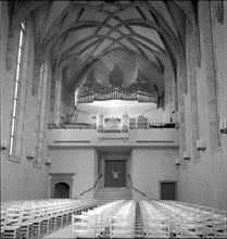 Organ in Wasserkirche Zurich around 1950