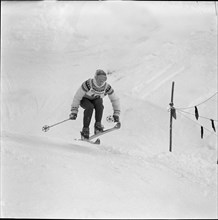 Skier Liselotte Michel, around 1958