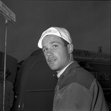 Cyclist Toni Gräser around 1959