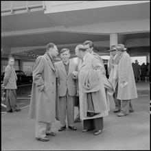 Mordechai Oren, leader of the Socialist party of Israel Mapam after his discharge, Zurich 1956