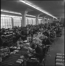 Sewing machine produktion, trade mark Bernina in Steckborn, about 1960