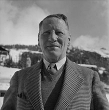 UK field marshal Sir Claude Auchinleck, St. Moritz 1951