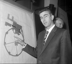 John B. Adams, interim head of CERN. Geneva 1960