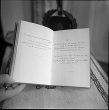 Manuscript of Quatrains Valaisans by Rainer Maria Rilke, 1956