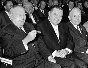 Ludwig Erhard, Franz Josef Strauss and Dr. Hans Ehard. Munich 1963