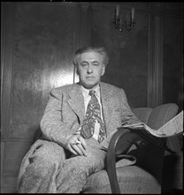 Author Ilya Ehrenburg in Geneva 1955